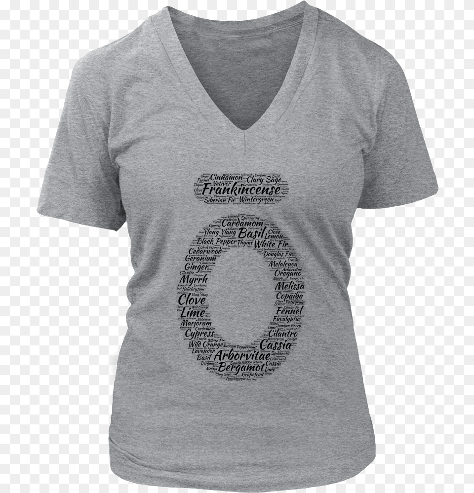 Doterra O Word Bubble V Neck T Shirt, Clothing, T-shirt, Adult, Male Free Png