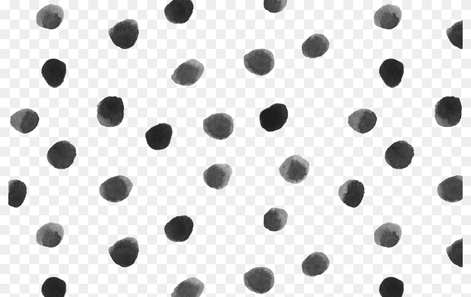 Dots 2 Watercolor Black Polka Dots, Silhouette, Text, Lighting Free Png Download