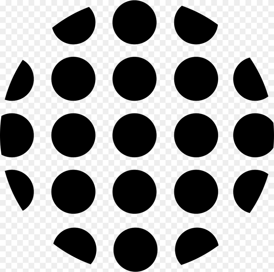 Dots Circular Shape Icon Download, Pattern, Animal, Bear, Mammal Png Image