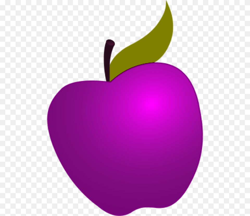 Dots Clipart Apple Purple Apple Clipart, Food, Fruit, Plant, Produce Free Png Download