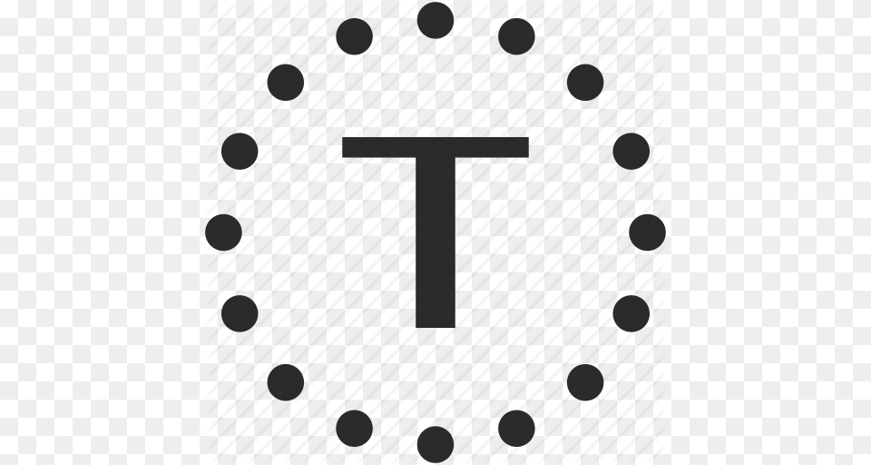 Dots Key Latin Letter T Icon, Cross, Symbol Png Image