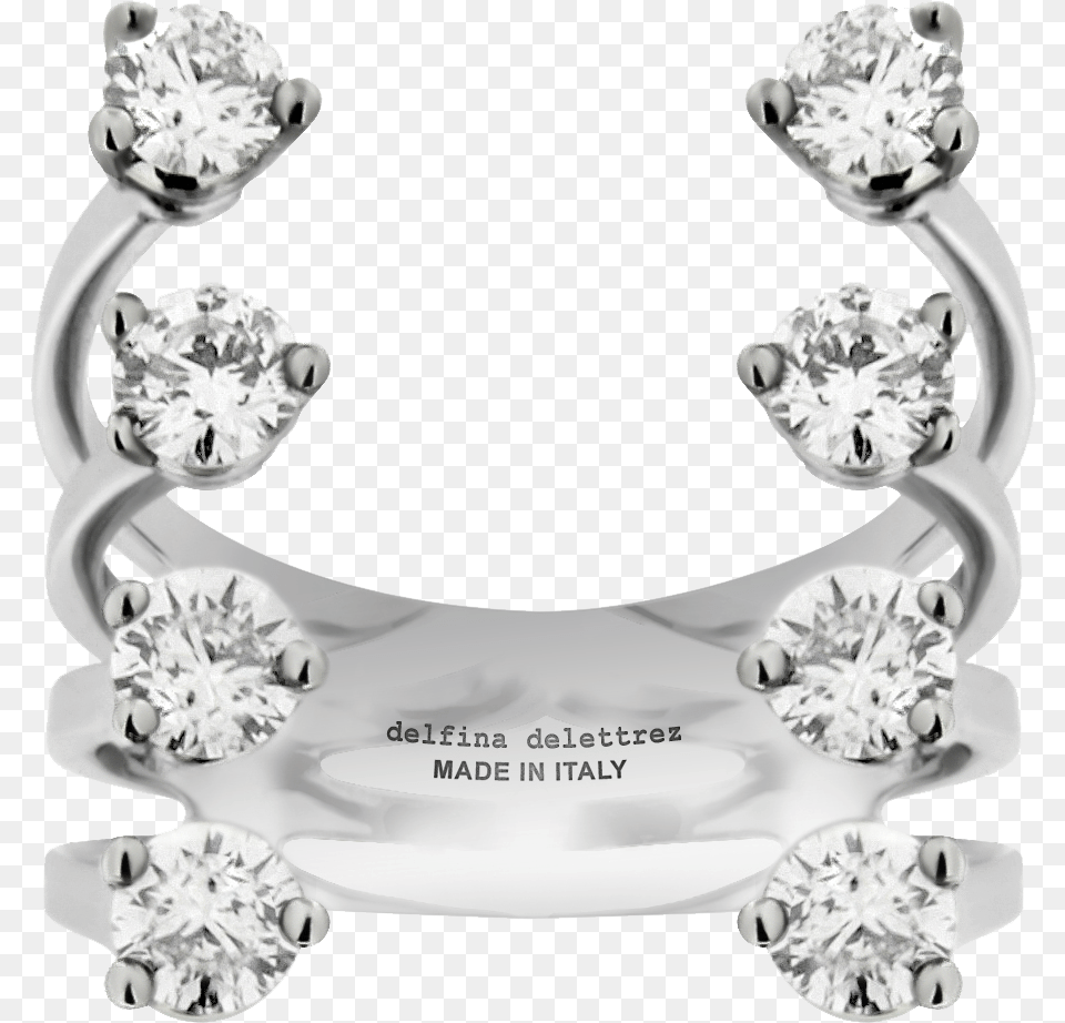 Dots Ring In White Gold Delfina Delettrez Ring, Accessories, Diamond, Gemstone, Jewelry Png