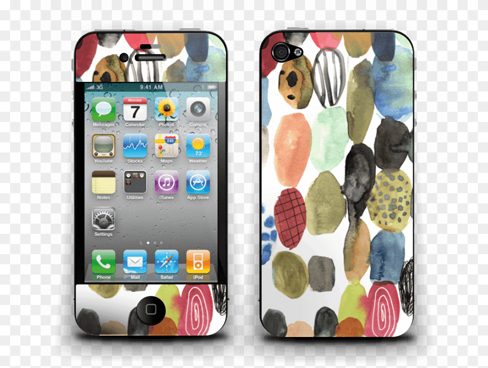 Dots Watercolor Apple Iphone 4 Rose Goldblack Tuff Hybrid Phone Case, Electronics, Mobile Phone, Person Png Image