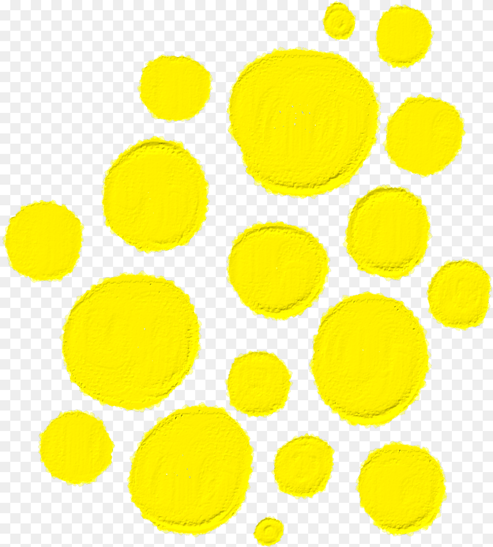 Dots Yellow Watercolor Oilpainting Brushstrokes Circle Png