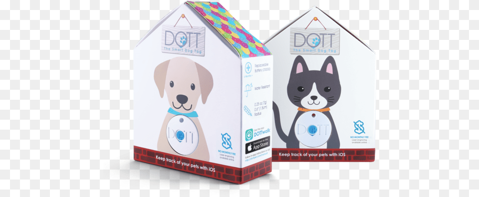 Dott World S Smartest Dog Tag Dottpet, Cardboard, Box, Carton, Animal Free Transparent Png