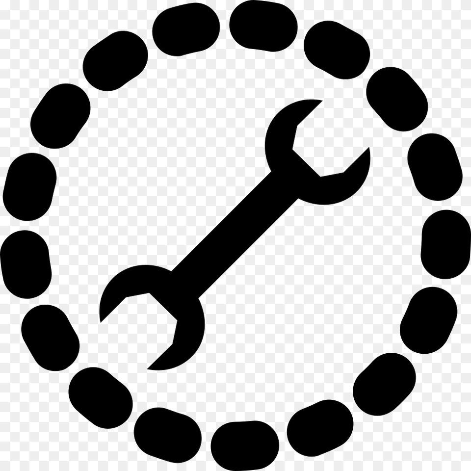 Dotted Circle Modification Icon Download, Stencil, Electronics, Hardware Free Png