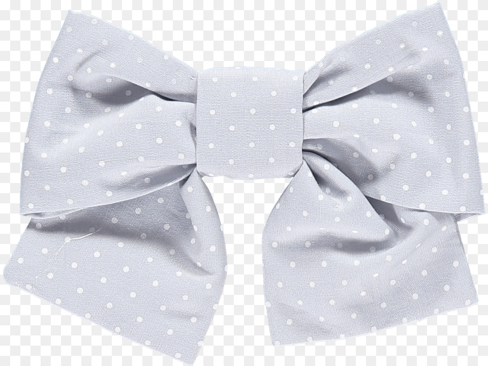Dotted Grey Hair Bow Polka Dot, Accessories, Clothing, Formal Wear, Shirt Png Image