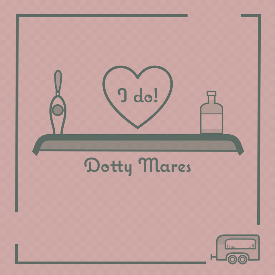 Dotty Mares Wedding Bar Graphic Heart Png