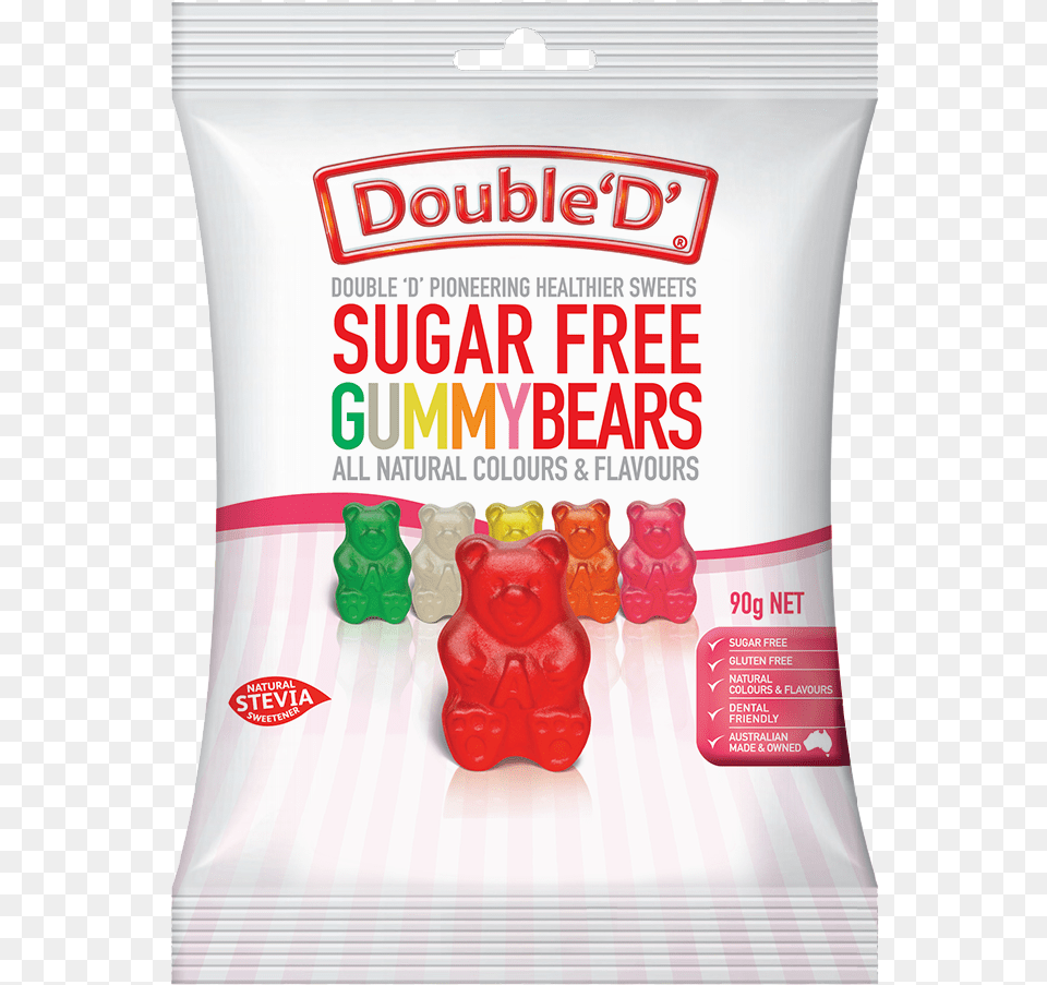 Double 39d39 Sugar Gummy Bears, Food, Jelly, Sweets, Animal Png Image