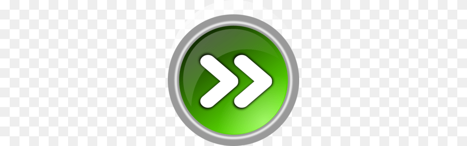 Double Arrow Button Clip Art, Green, Symbol, Text, Sign Png