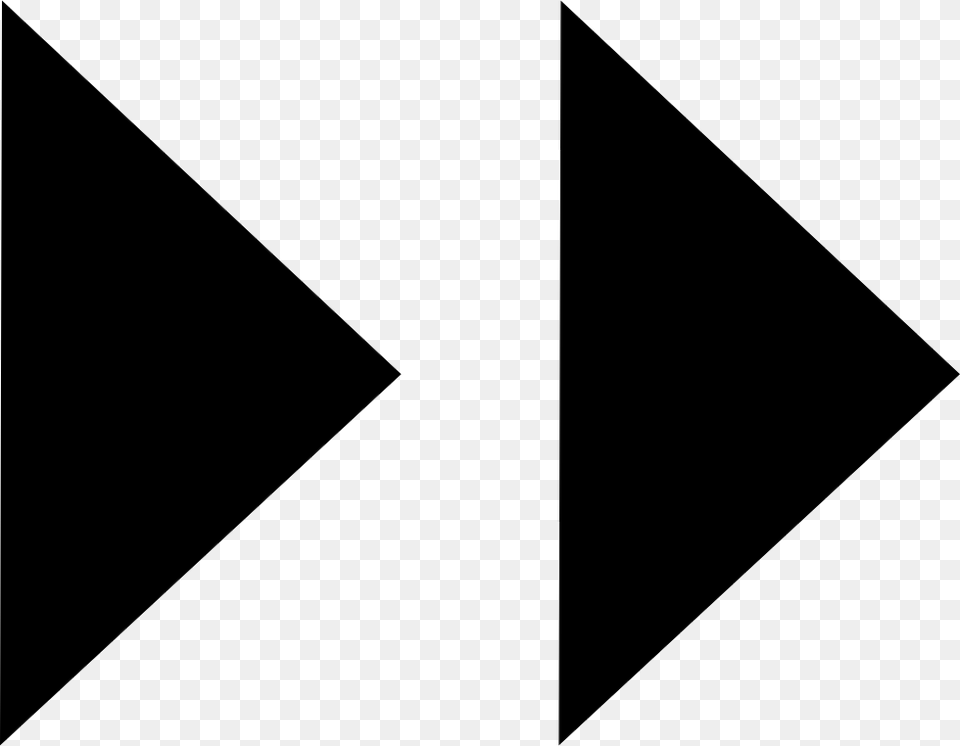 Double Arrow To The Right Triangle Free Png