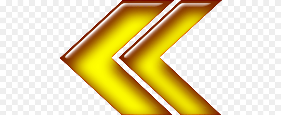 Double Arrow Yellow Left Yellow Left Arrow, Number, Symbol, Text, Logo Free Transparent Png