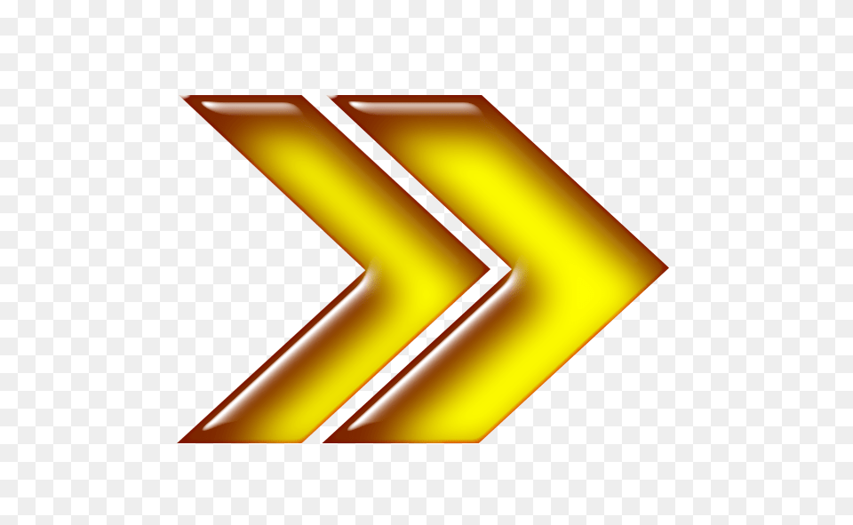 Double Arrow Yellow Right, Art, Graphics, Lighting, Logo Free Transparent Png