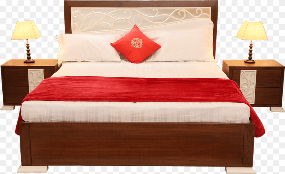 Double Bed Hd, Furniture, Lamp, Table Lamp, Indoors Free Png Download