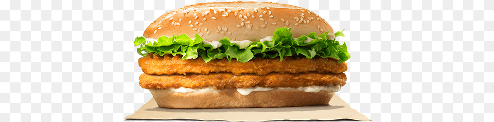 Double Bk Chicken Burger King Nugget Burger, Food Free Png Download