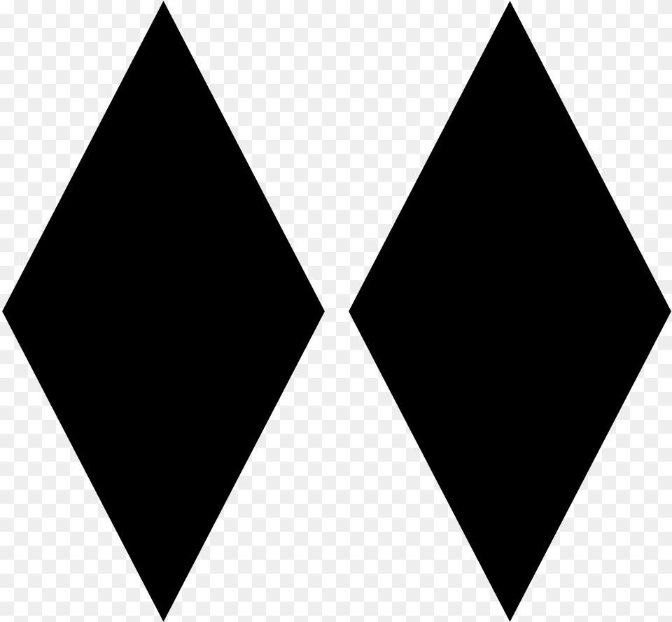 Double Black Diamond Ski Sign, Gray Free Transparent Png