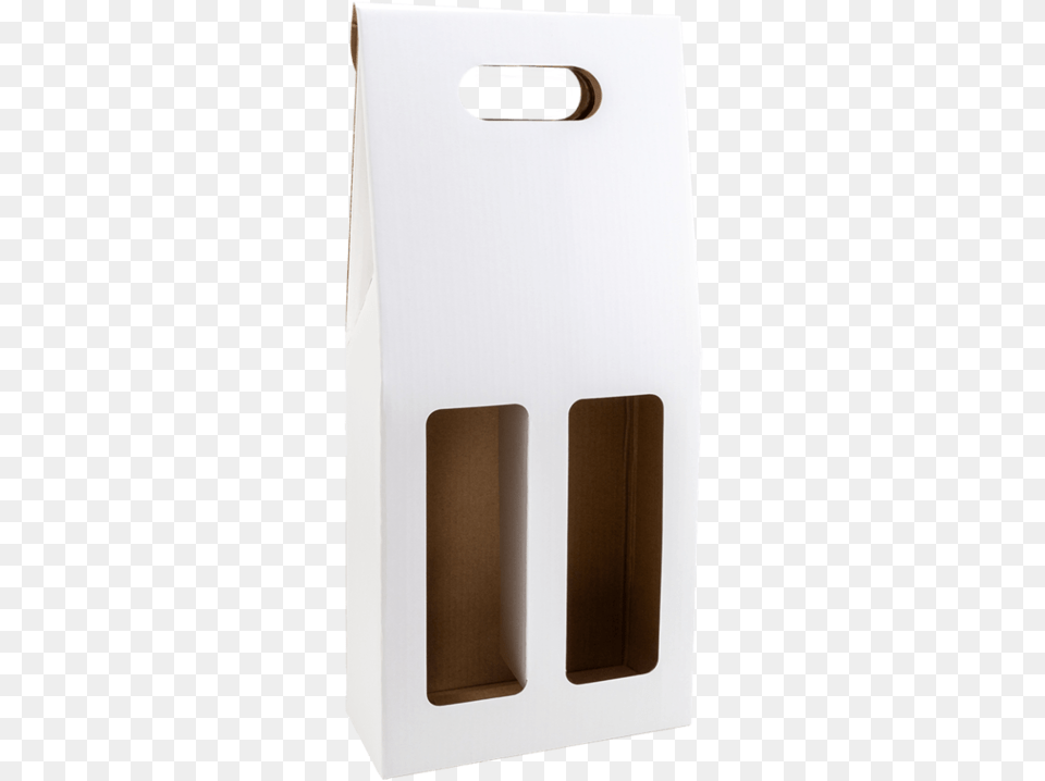 Double Bottle Matte White Arrow Top Pack Door, Box, Cardboard, Carton, Mailbox Png Image