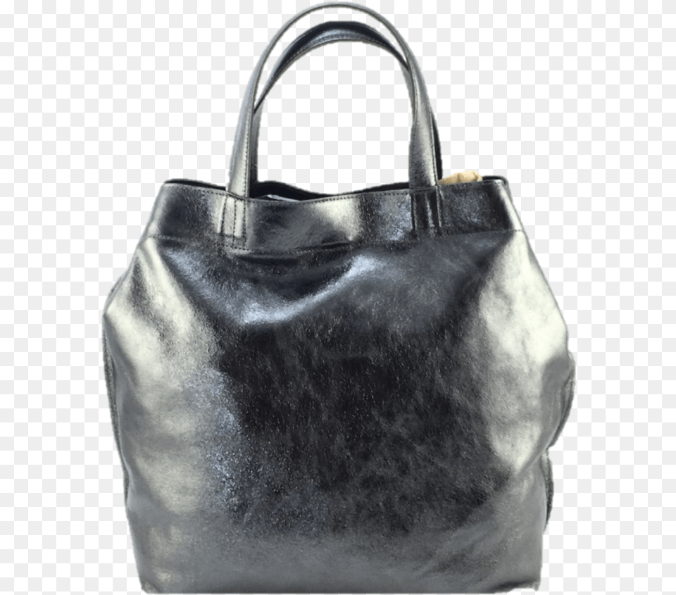 Double Button L020 Grey Metallic Tote Leather Shopping Tote Bag, Accessories, Handbag, Purse, Tote Bag Png