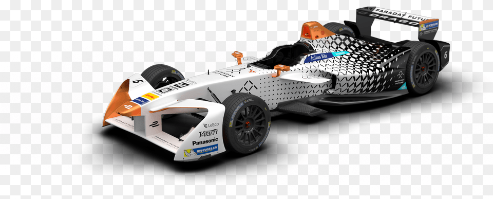 Double Car 02 White Faraday Future Formula E, Auto Racing, Formula One, Race Car, Sport Png Image