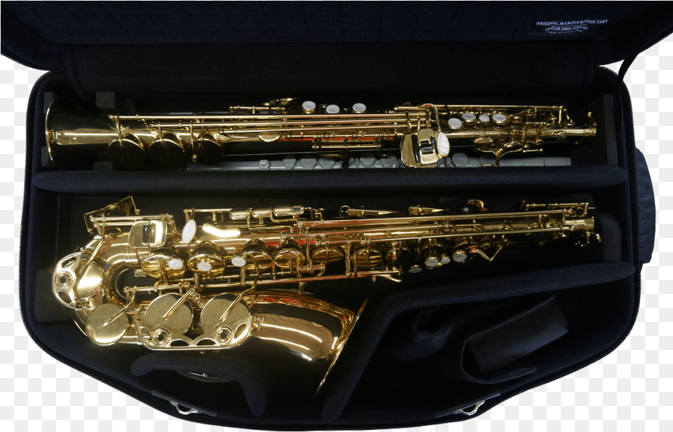 Double Case For Alto And Soprano Saxophone Alto Saxophone, Car, Musical Instrument, Transportation, Vehicle Free Png Download