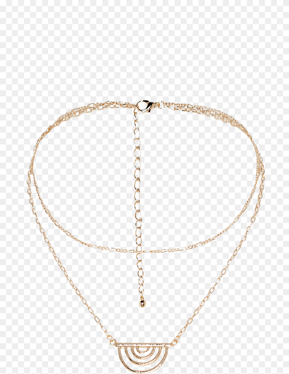 Double Chain Necklace In Colour Gold Earth Chain, Accessories, Jewelry Free Png