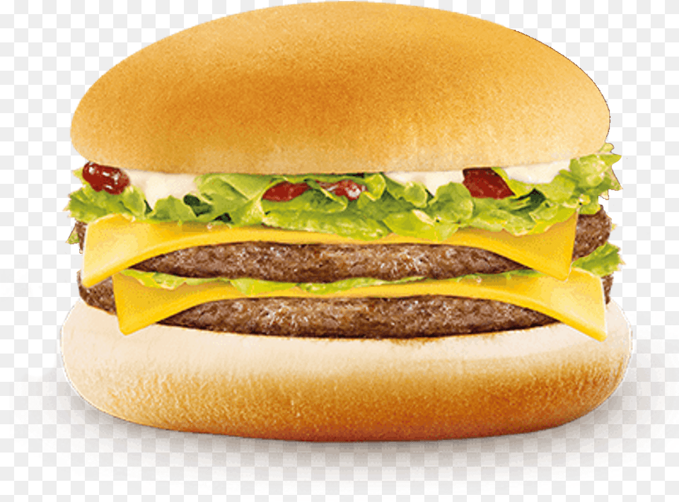 Double Cheese Burger Double Cheeseburger Deluxe Mcdonalds, Food Free Png