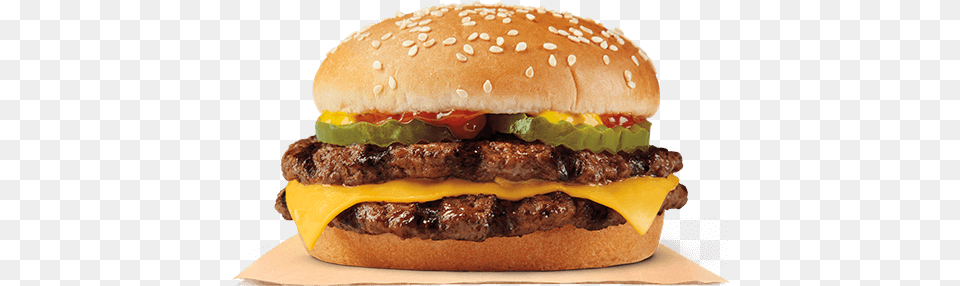 Double Cheeseburger Burger King Burger Meal, Food Free Transparent Png