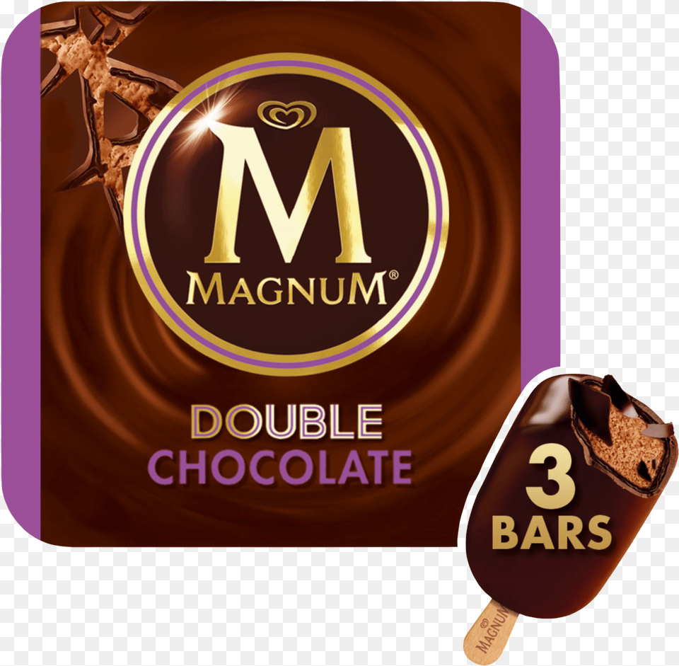 Double Chocolate En Magnum Double Peanut Butter, Dessert, Food, Cream, Ice Cream Free Transparent Png