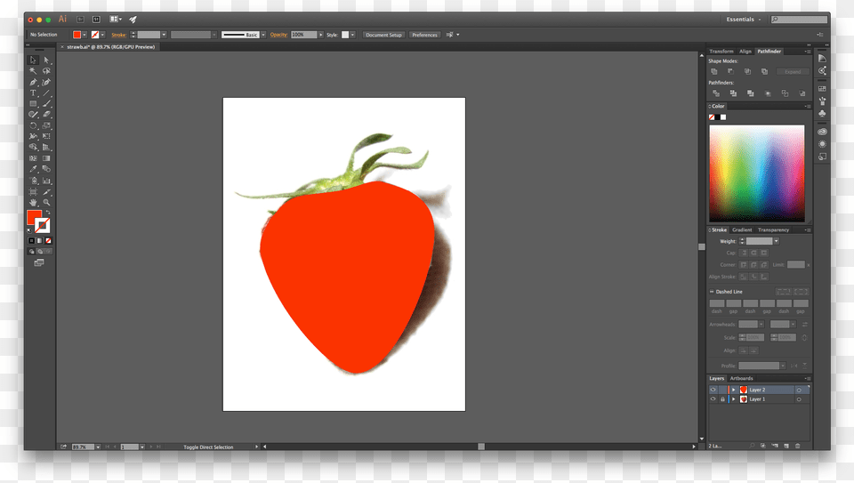 Double Click The Big White Square To Get A Color Menu Multimedia, Berry, Produce, Plant, Strawberry Png Image