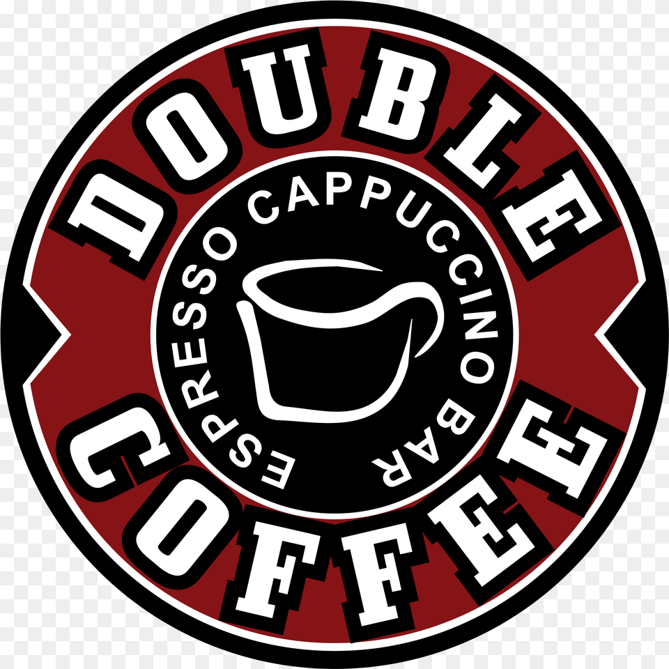 Double Coffee Logo Transparent Circle, Food, Ketchup, Cup Free Png Download