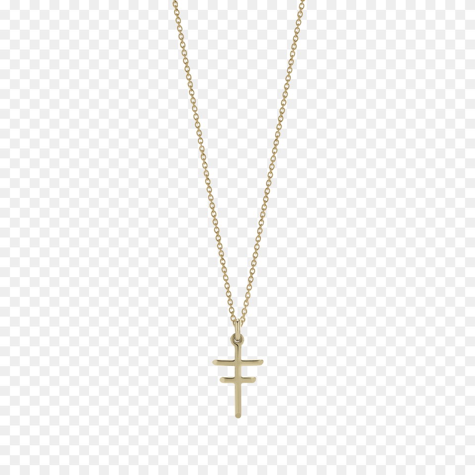 Double Cross Charm Necklace Meadowlark Jewellery, Accessories, Symbol, Jewelry, Pendant Png