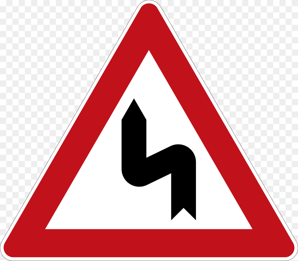 Double Curve Clipart, Sign, Symbol, Road Sign Png Image