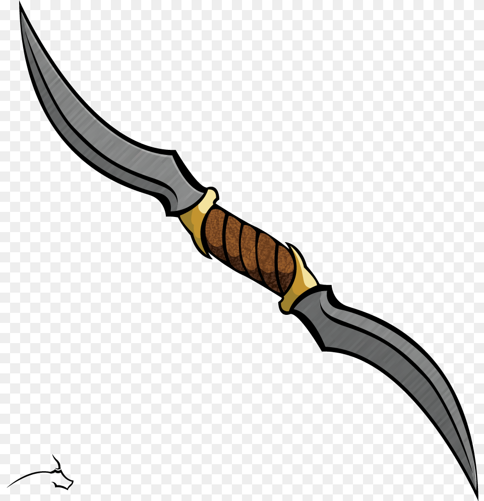 Double Dagger, Blade, Knife, Sword, Weapon Free Png