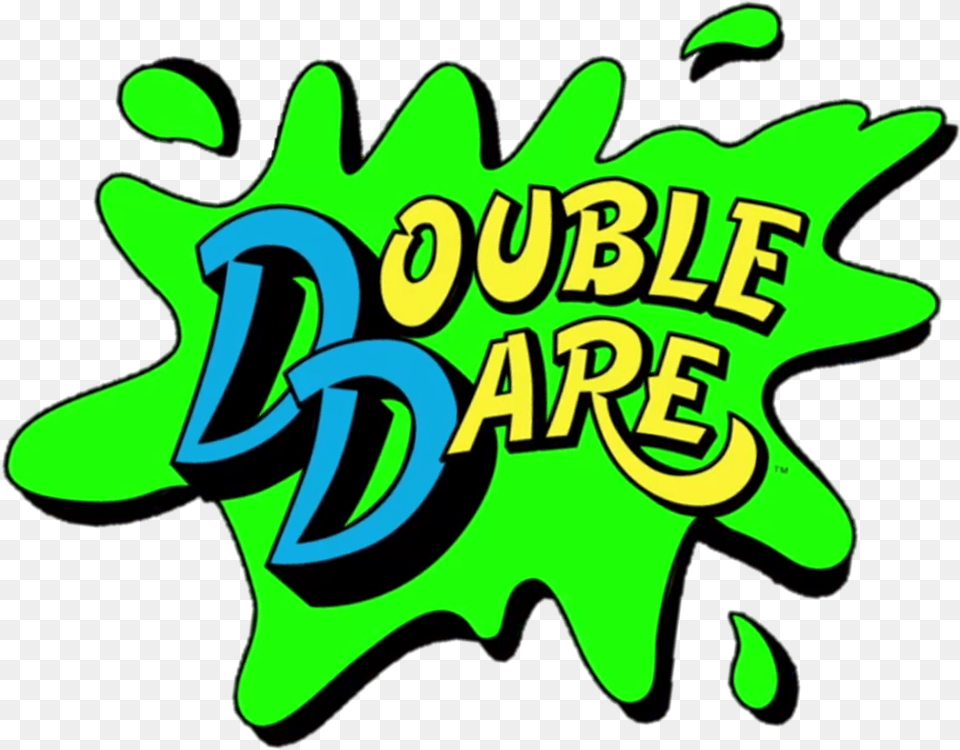 Double Dare Splat Logo Double Dare Nickelodeon Logo, Green, Guitar, Light, Musical Instrument Free Transparent Png