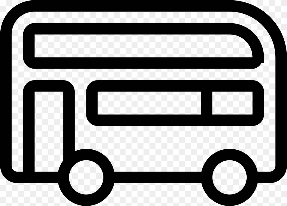 Double Decker Bus Icon Electric Vehicle Icon, Gray Png Image