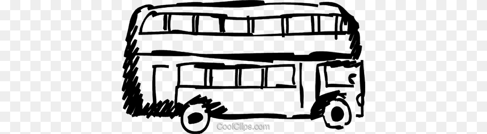 Double Decker Bus Royalty Free Vector Clip Art Illustration, Transportation, Vehicle, Tour Bus, Double Decker Bus Png Image