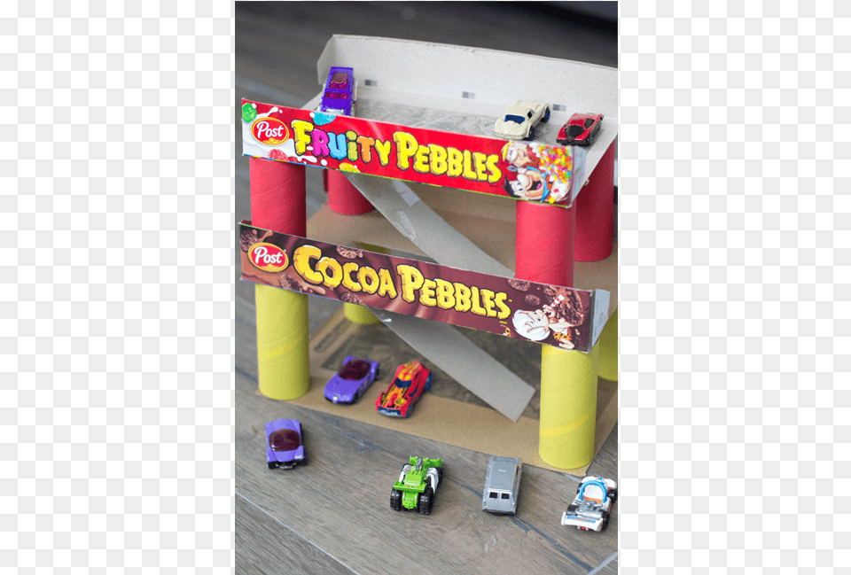Double Decker Toy Car Garage Fruity Pebbles, Food, Sweets, Transportation, Vehicle Png
