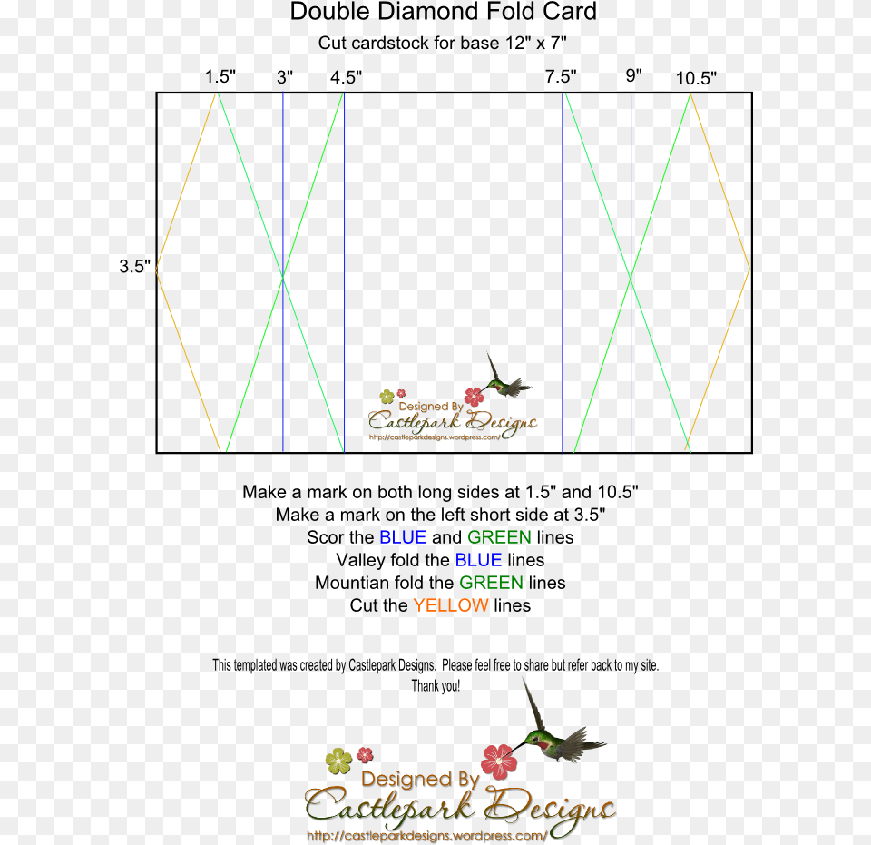 Double Diamond Fold Template Pixels Double Diamond Card Tutorial, Advertisement, Animal, Bird, Poster Free Transparent Png