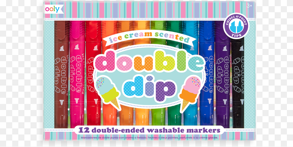 Double Dip Ice Cream Scented Markers Marker Pen Free Png Download