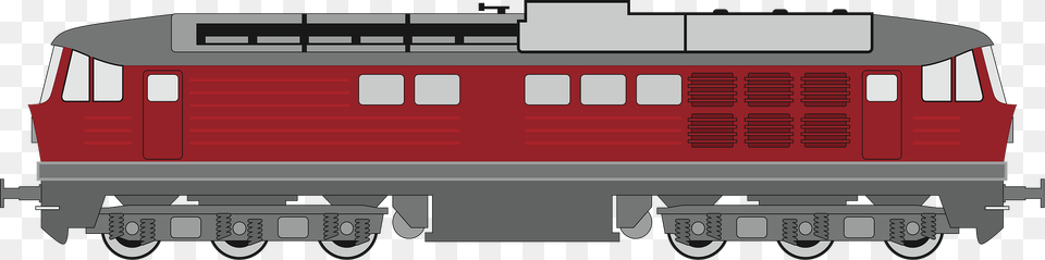 Double Ended Train Engine Clipart, Locomotive, Railway, Transportation, Vehicle Png