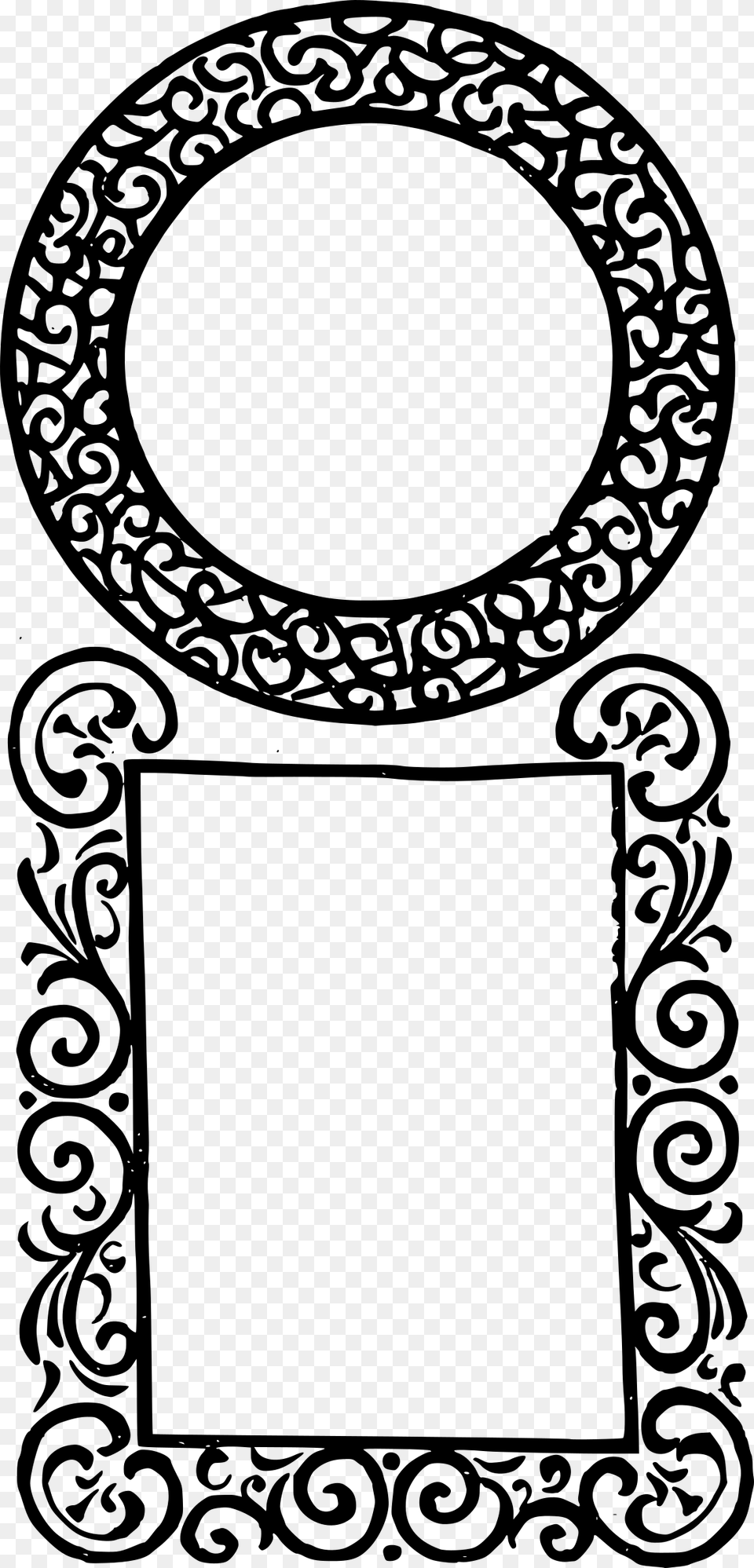 Double Frame Clip Arts Islamic Frame, Gray Free Png Download