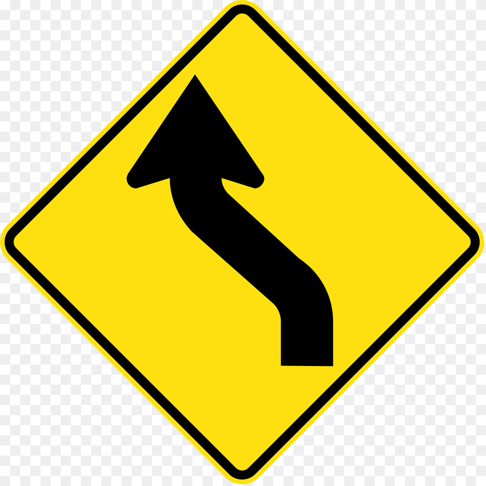 Double Gentle Curve Ahead Sign In Australia Clipart, Symbol, Road Sign Free Png Download