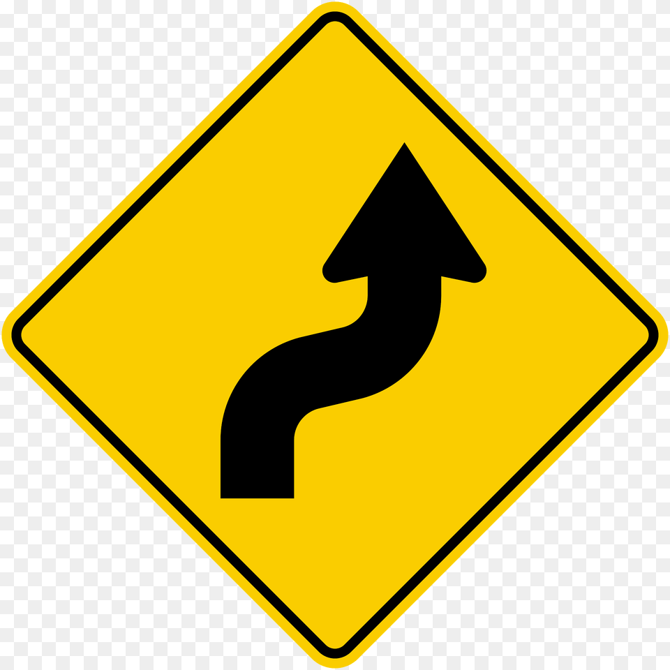 Double Gentle Curve Ahead Sign In Colombia Clipart, Road Sign, Symbol Png