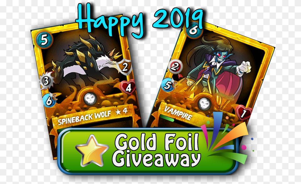 Double Gold Foil Giveaway Spineback Wolf U0026 Vampire Graphic Design, Baby, Person, Face, Head Png