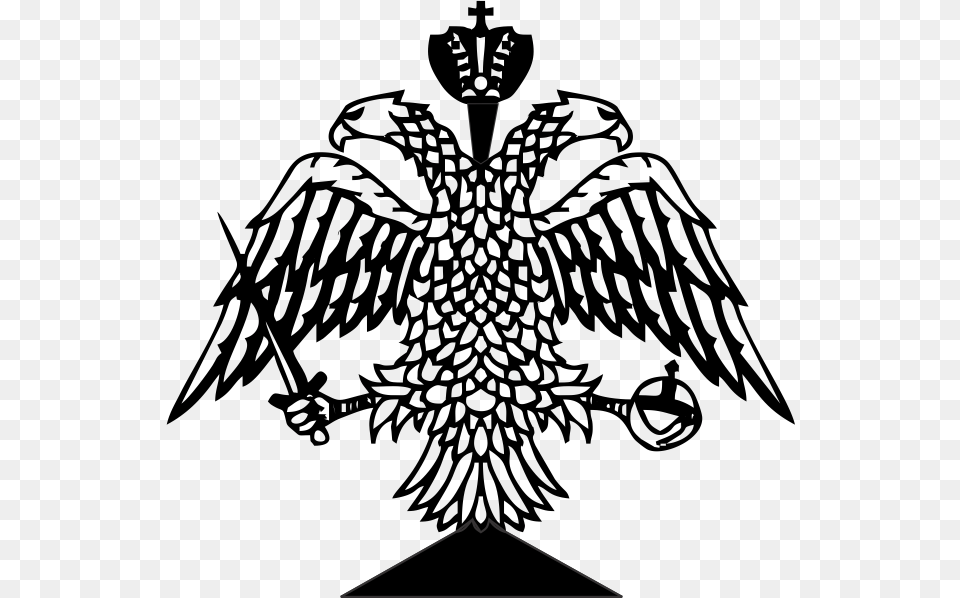 Double Headed Byzantine Eagle, Emblem, Symbol, Stencil, Animal Free Png Download