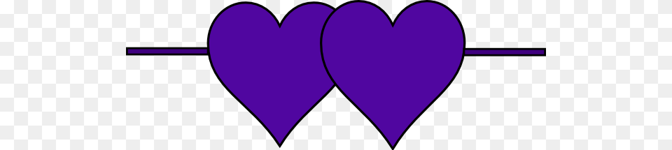 Double Heart Border Clip Art Related Keywords Suggestions Long, Purple Free Png Download