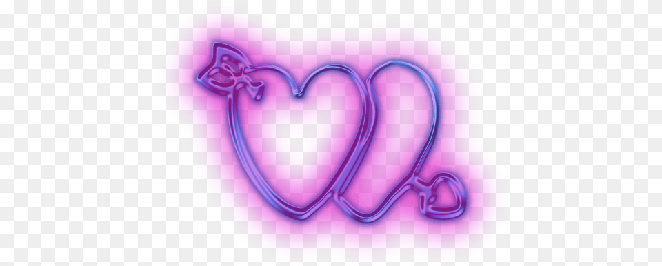 Double Heart Hearts Icon Icons Etc Girly, Light, Purple, Neon, Disk Png