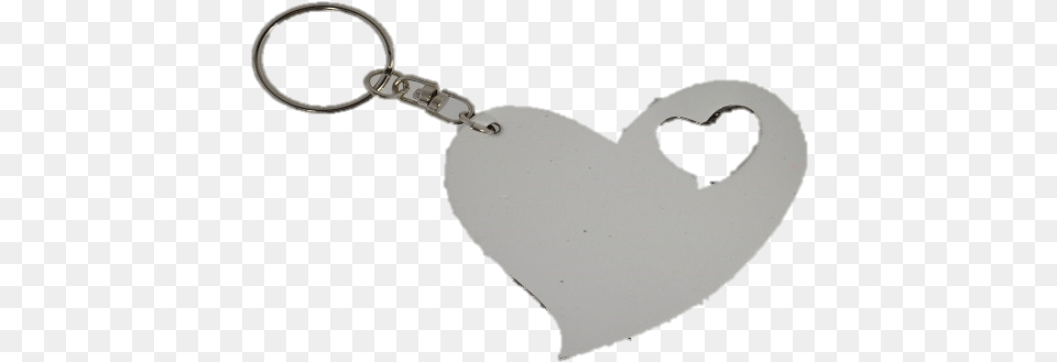 Double Heart Leather Keychain Lkdh12 Whiteaqua Keychain, Silver, Smoke Pipe Png