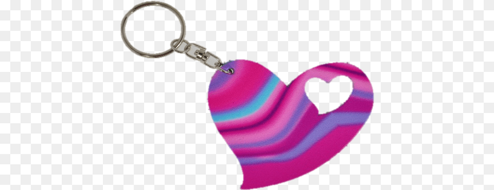 Double Heart Leather Keychain Lkdh32 Tie Dyeblack Keychain, Smoke Pipe Png