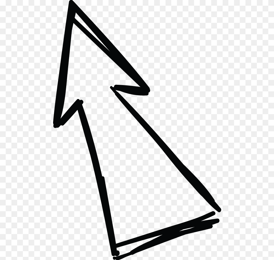 Double Line Arrow Doodle, Bow, Weapon, Triangle, Text Free Png Download
